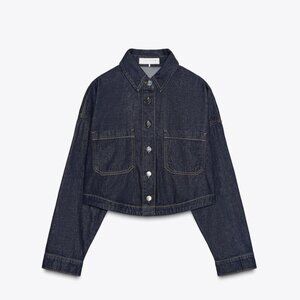 Zara Short Denim Shirt- S